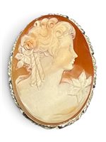 Spilla Mandile 1922 Donna Cammei  in Argento Conchiglia 2MSPCM45.7.26